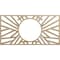 Ekena Millwork Hoover Wood Fretwork Pierced Ceiling Medallion, Birch, 38"W x 19"H x 14 1/4"ID x 3/8"T CMWP38X19X0375HOBI - alternate 1